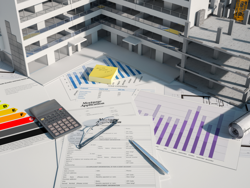 Architectural plans and mortgage documents for new off-plan property developments in Marbella – Quintessentia Property Advisors